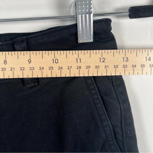 EVERLANE Wide Leg Crop Black Denim Pants Jeans Size 00 - Picture 8 of 16